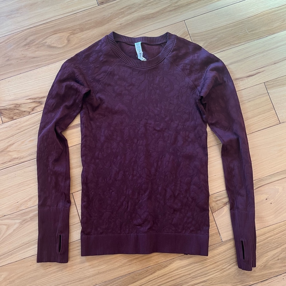 Lululemon Rest Less Pullover garnet